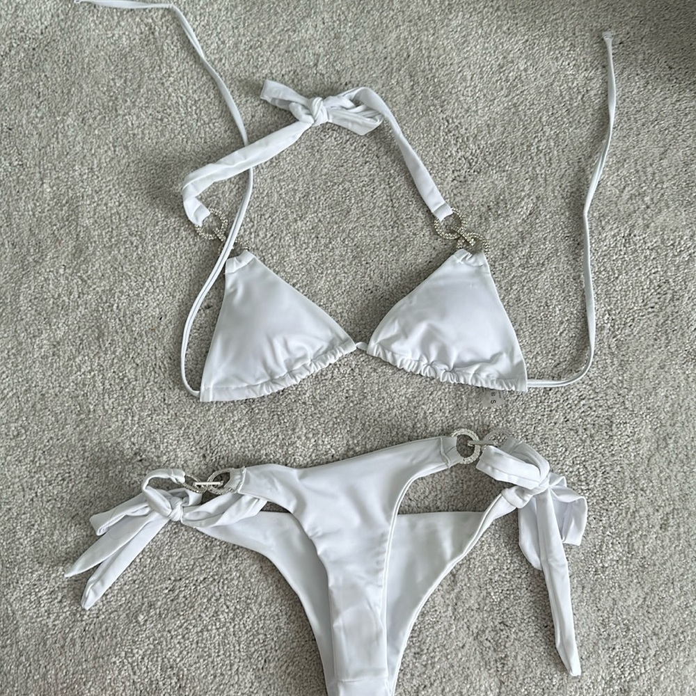 Never worn white bikini